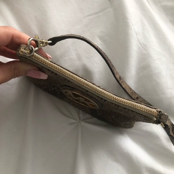 Authentic Michael Kors python wristlet - Picture 4 of 8